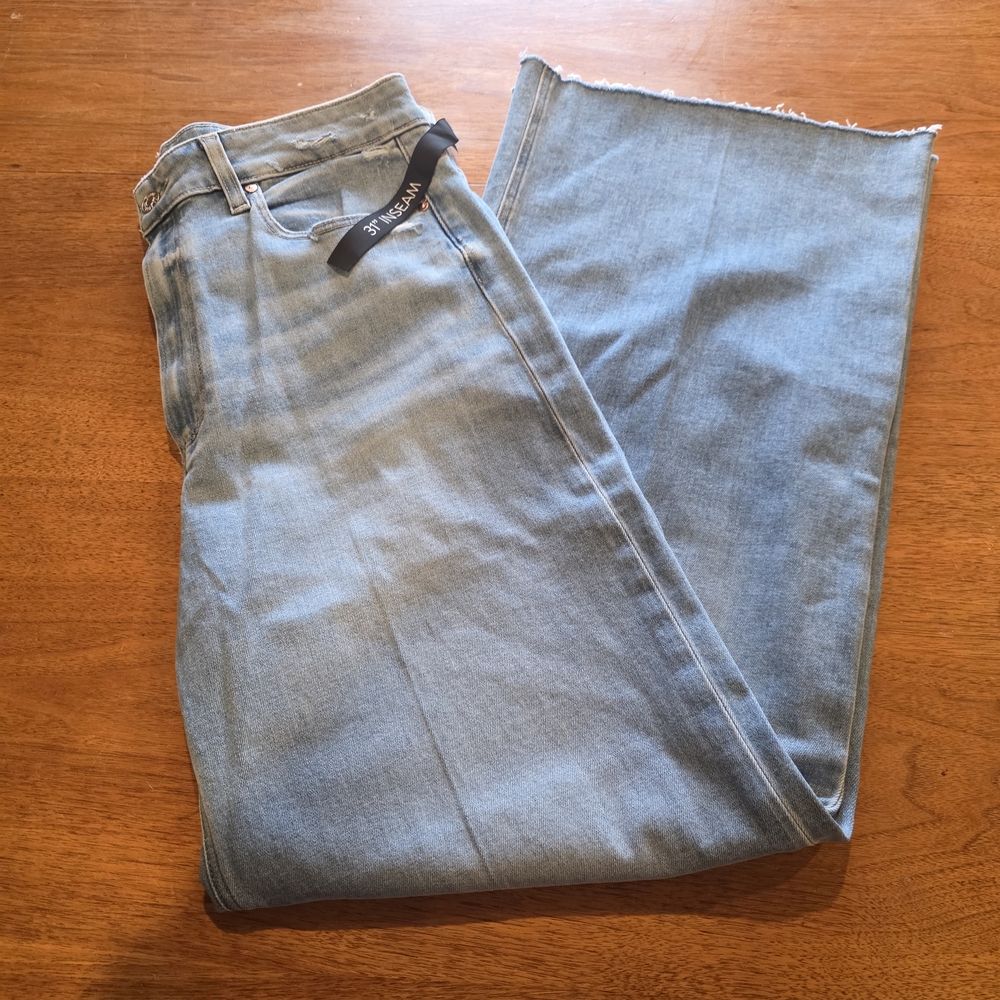 PAIGE Light Blue Flare Jeans